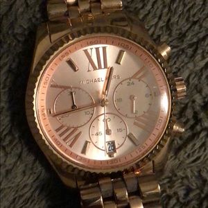 Rose gold Michael Kors watch